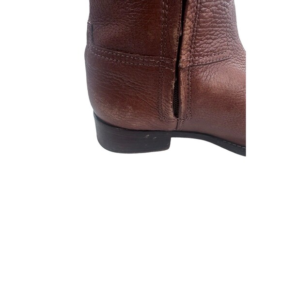 Tory Burch 'Jolie' Leather Logo Riding Boot Carmel Size 6 37 EU Fast Shipping - Picture 6 of 16